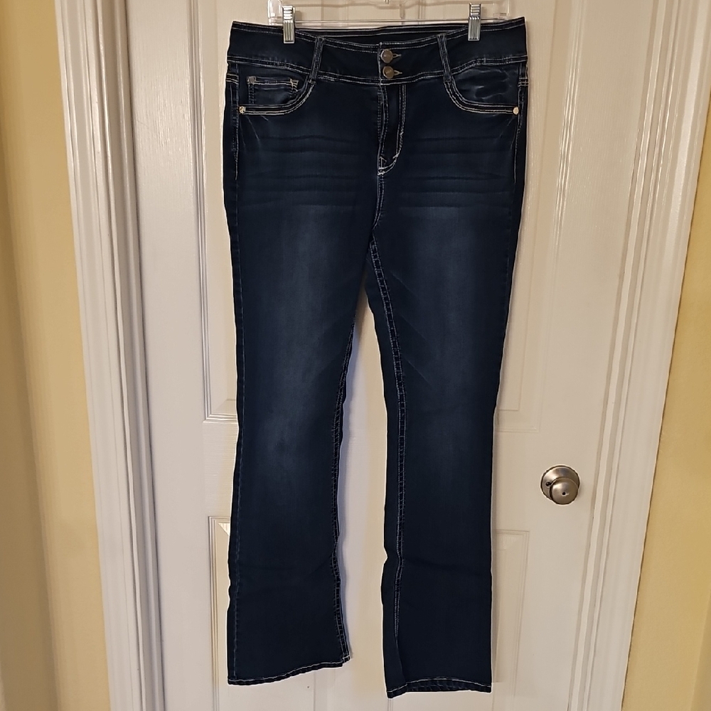 Wallflower Dark Indigo Women's Boot Cut Jeans